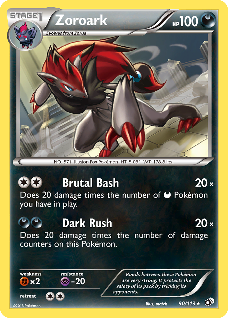 Zoroark (90/113) [Black & White: Legendary Treasures] - Comfy Hobbies