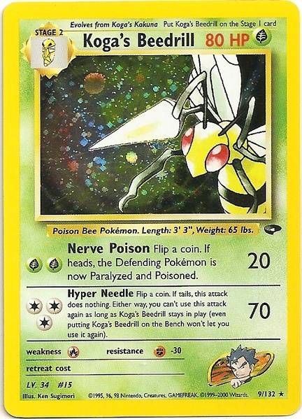 Koga's Beedrill (9/132) [Gym Challenge Unlimited] - Comfy Hobbies