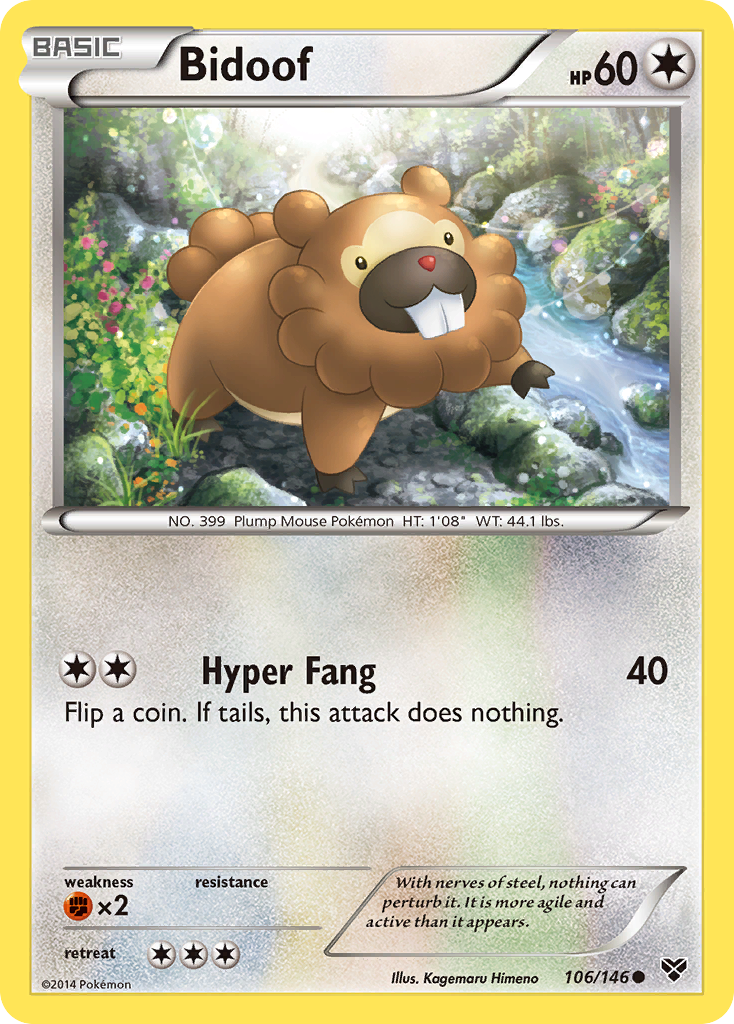 Bidoof (106/146) [XY: Base Set] - Comfy Hobbies