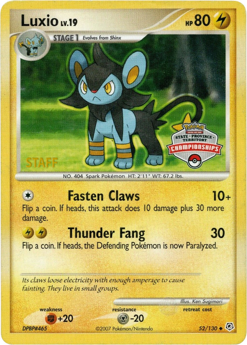Luxio (52/130) (State Championship Promo) [Diamond & Pearl: Base Set] - Comfy Hobbies
