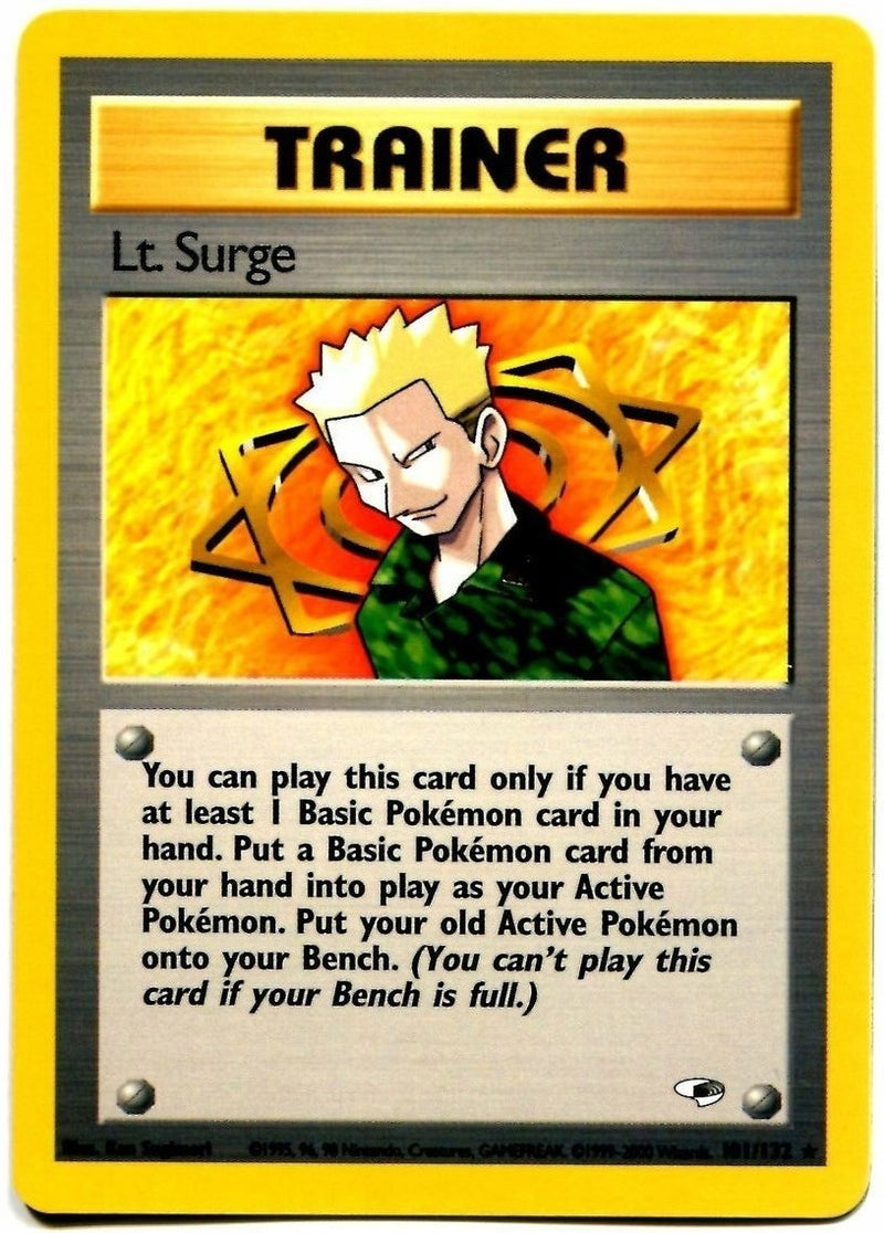 Lt. Surge (101/132) [Gym Heroes Unlimited] - Comfy Hobbies