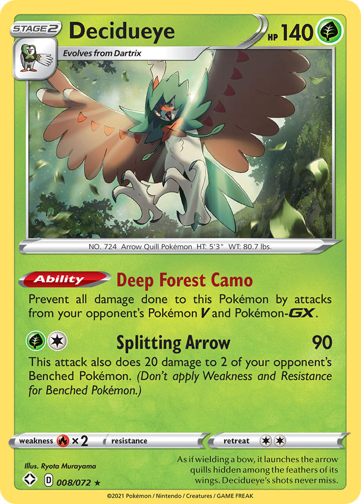 Decidueye (008/072) [Sword & Shield: Shining Fates] - Comfy Hobbies