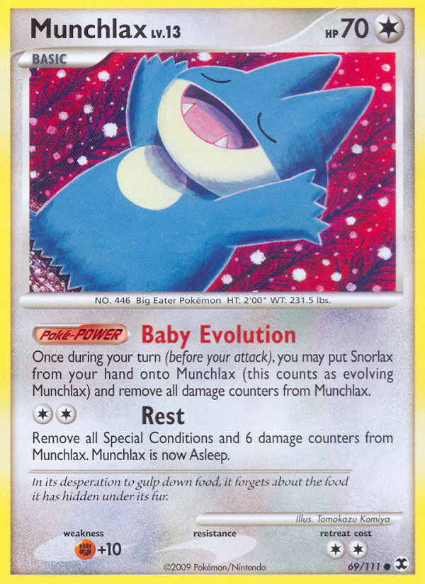 Munchlax (69/111) [Platinum: Rising Rivals] - Comfy Hobbies