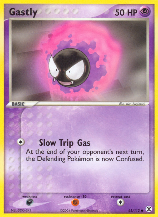 Gastly (63/112) [EX: FireRed & LeafGreen] - Comfy Hobbies