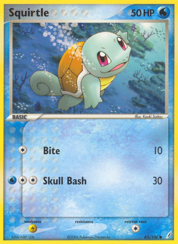 Squirtle (63/100) [EX: Crystal Guardians] - Comfy Hobbies