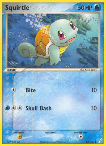 Squirtle (63/100) [EX: Crystal Guardians] - Comfy Hobbies