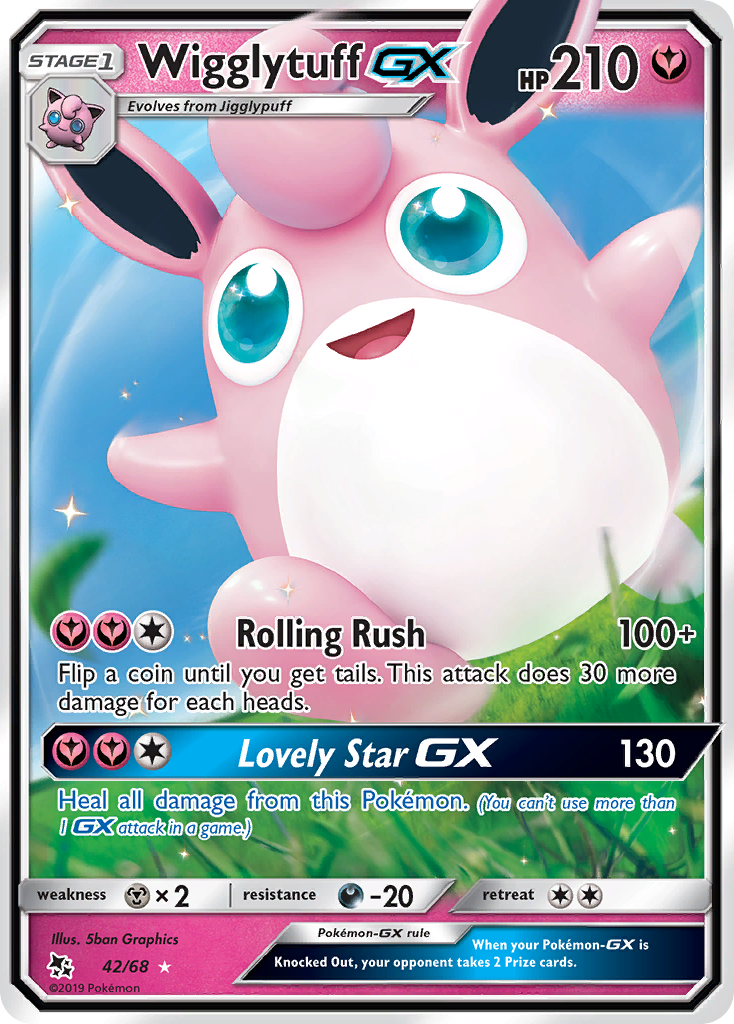 Wigglytuff GX (42/68) [Sun & Moon: Hidden Fates] - Comfy Hobbies