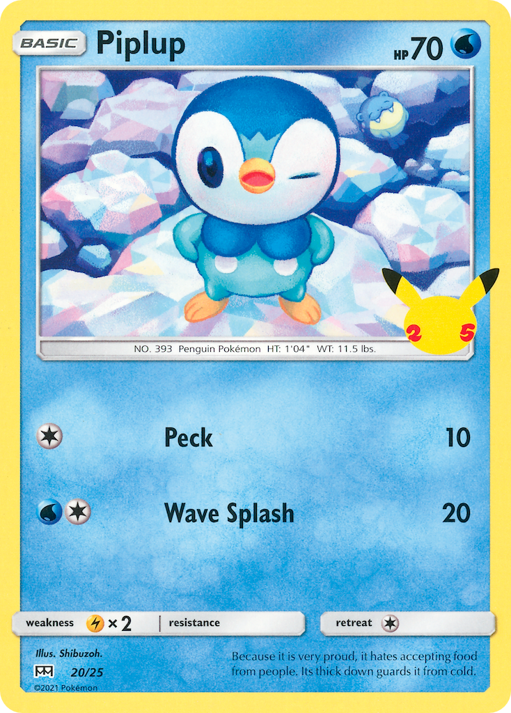 Piplup (20/25) [McDonald's 25th Anniversary] - Comfy Hobbies