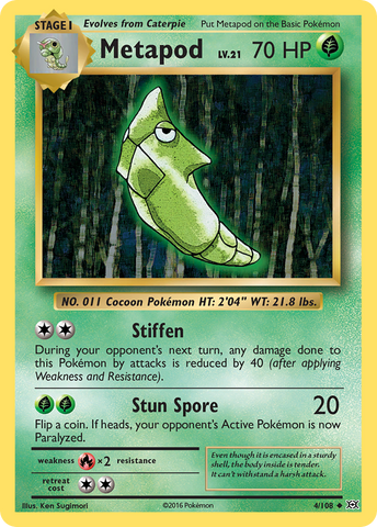 Metapod (4/108) [XY: Evolutions] - Comfy Hobbies
