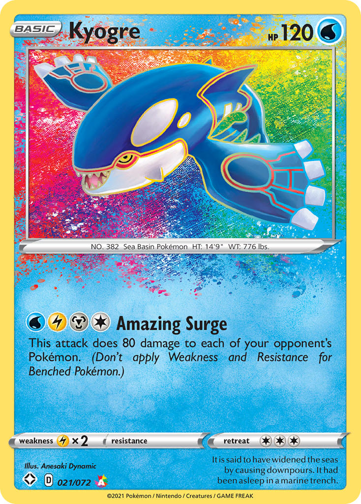 Kyogre (021/072) [Sword & Shield: Shining Fates] - Comfy Hobbies