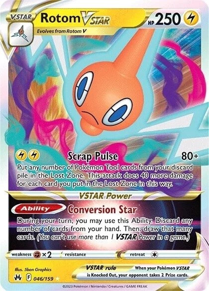 Rotom VSTAR (046/159) [Sword & Shield: Crown Zenith] - Comfy Hobbies