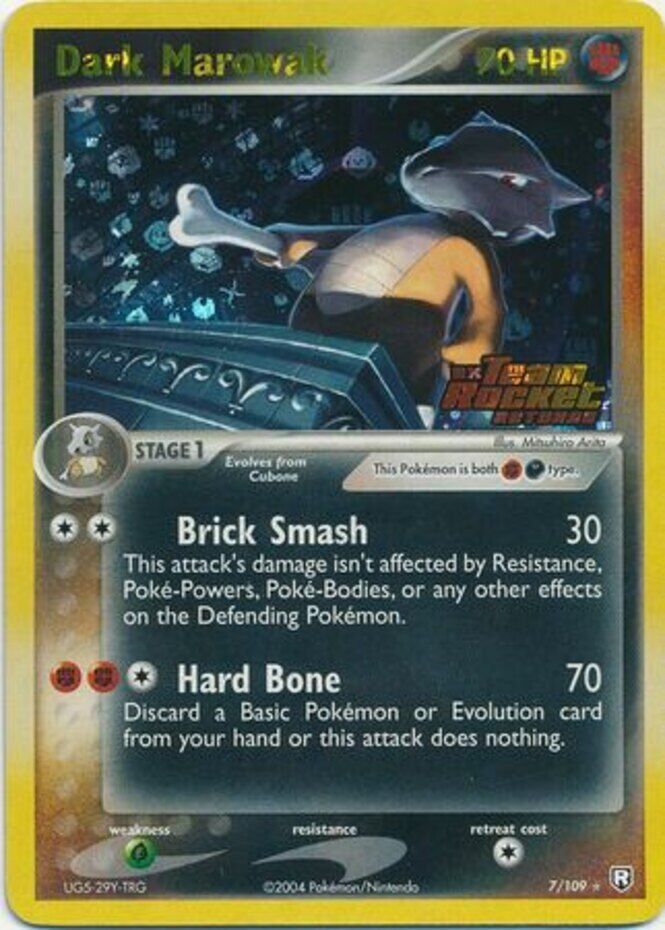 Dark Marowak (7/109) (Stamped) [EX: Team Rocket Returns] - Comfy Hobbies