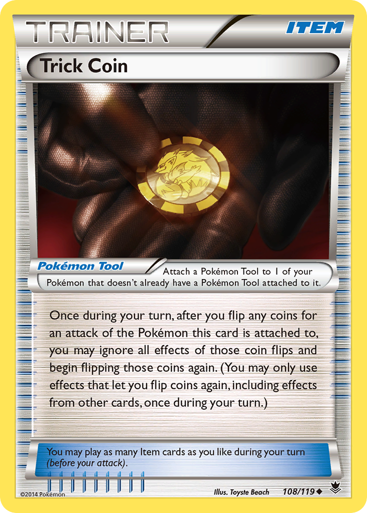 Trick Coin (108/119) [XY: Phantom Forces] - Comfy Hobbies