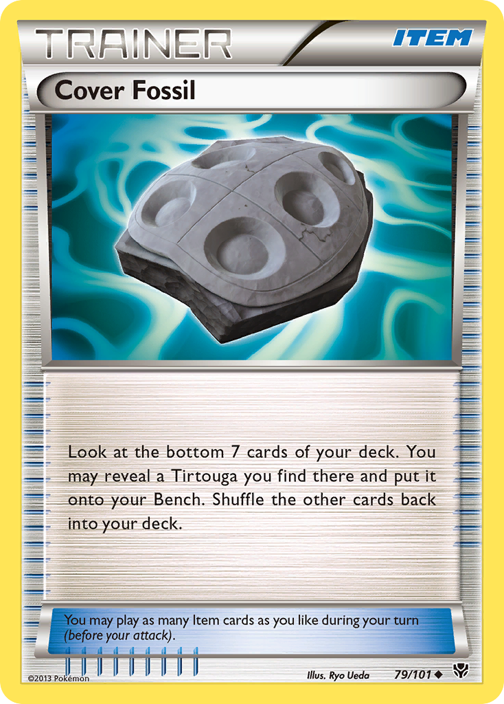 Cover Fossil (79/101) [Black & White: Plasma Blast] - Comfy Hobbies