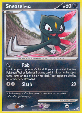 Sneasel (120/146) [Diamond & Pearl: Legends Awakened] - Comfy Hobbies