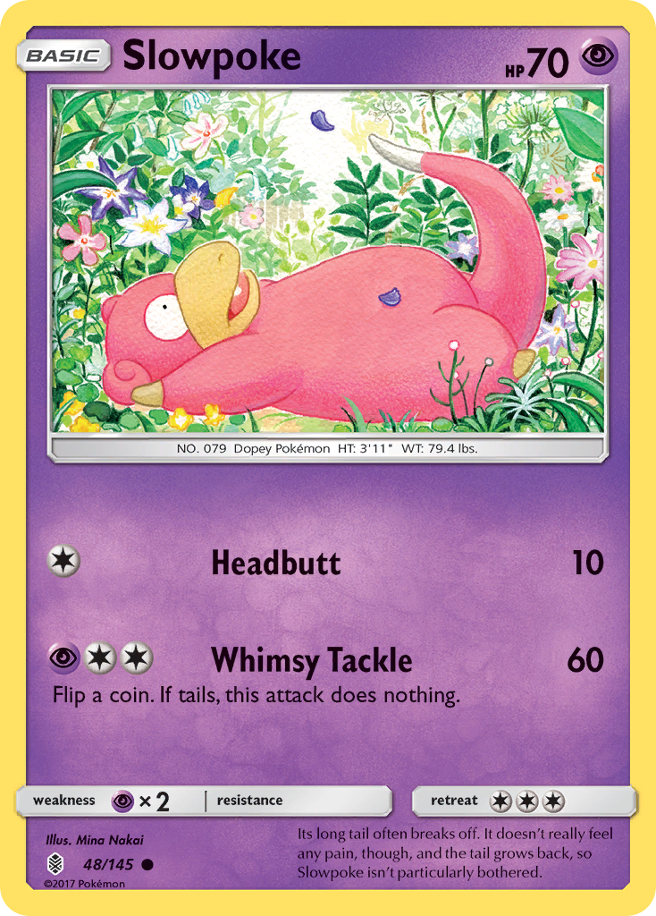 Slowpoke (48/145) [Sun & Moon: Guardians Rising] - Comfy Hobbies