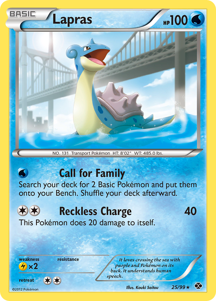 Lapras (25/99) [Black & White: Next Destinies] - Comfy Hobbies