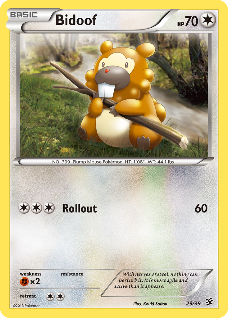 Bidoof (29/39) [XY: Kalos Starter Set] - Comfy Hobbies