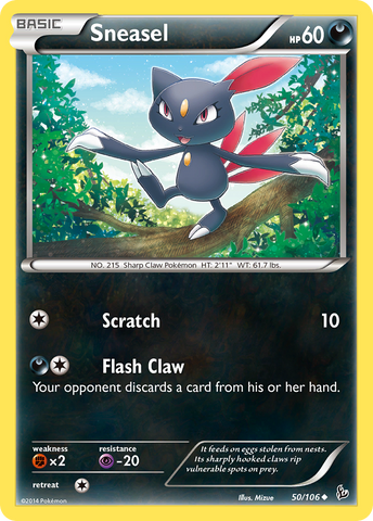 Sneasel (50/106) [XY: Flashfire] - Comfy Hobbies