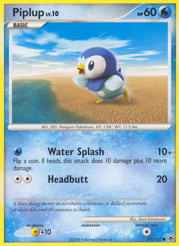 Piplup (71/100) [Diamond & Pearl: Majestic Dawn] - Comfy Hobbies