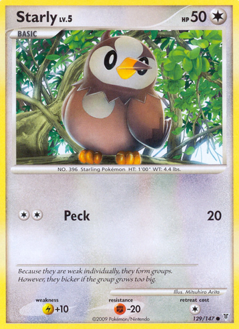 Starly (129/147) [Platinum: Supreme Victors] - Comfy Hobbies
