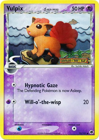 Vulpix (70/101) (Delta Species) (Stamped) [EX: Dragon Frontiers] - Comfy Hobbies