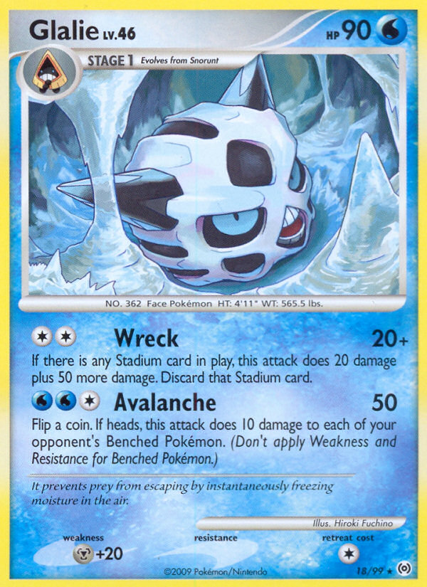 Glalie (18/99) [Platinum: Arceus] - Comfy Hobbies