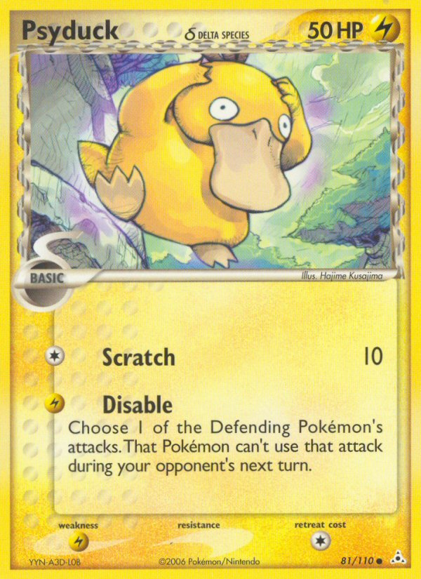 Psyduck (81/110) (Delta Species) [EX: Holon Phantoms] - Comfy Hobbies