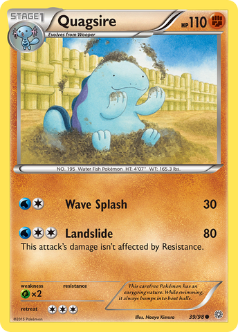 Quagsire (39/98) [XY: Ancient Origins] - Comfy Hobbies