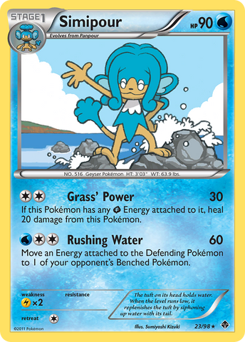 Simipour (23/98) [Black & White: Emerging Powers] - Comfy Hobbies