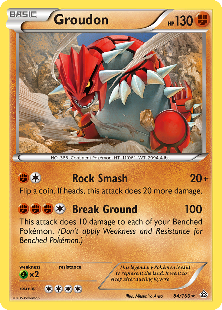 Groudon (84/160) [XY: Primal Clash] - Comfy Hobbies