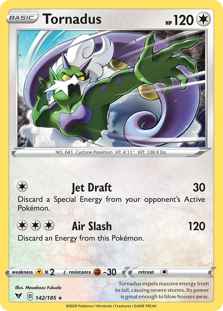 Tornadus (142/185) [Sword & Shield: Vivid Voltage] - Comfy Hobbies