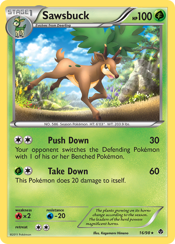 Sawsbuck (16/98) [Black & White: Emerging Powers] - Comfy Hobbies
