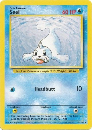 Seel (41/102) [Base Set Unlimited] - Comfy Hobbies