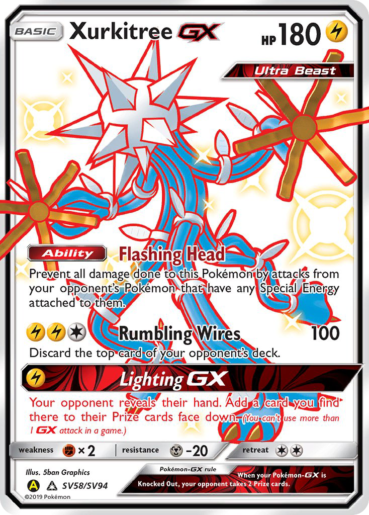 Xurkitree GX (SV58/SV94) [Sun & Moon: Hidden Fates - Shiny Vault] - Comfy Hobbies