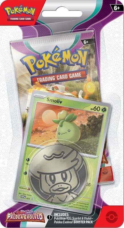 Scarlet & Violet: Paldea Evolved - Single Pack Blister (Smoliv) - Comfy Hobbies