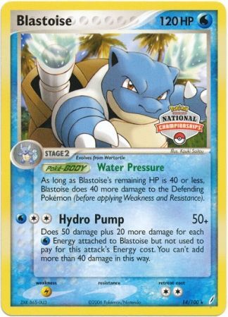 Blastoise (14/100) (National Championship Promo) [EX: Crystal Guardians] - Comfy Hobbies