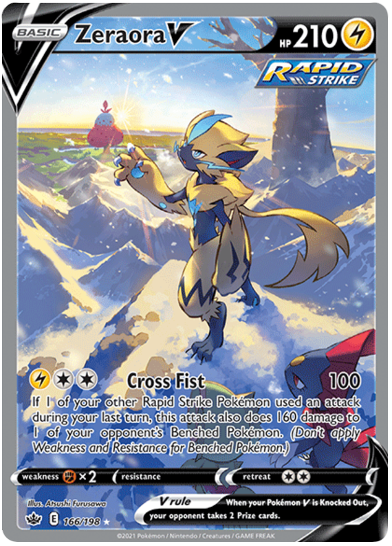 Zeraora V (166/198) [Sword & Shield: Chilling Reign] - Comfy Hobbies