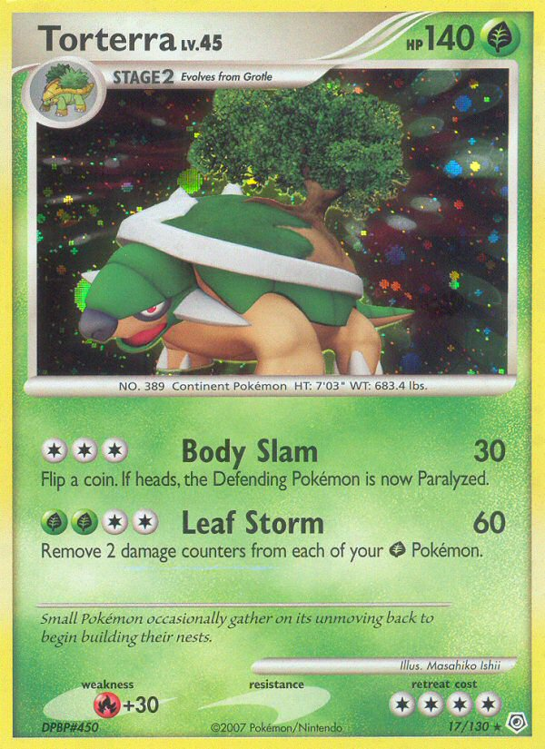 Torterra (17/130) [Diamond & Pearl: Base Set] - Comfy Hobbies