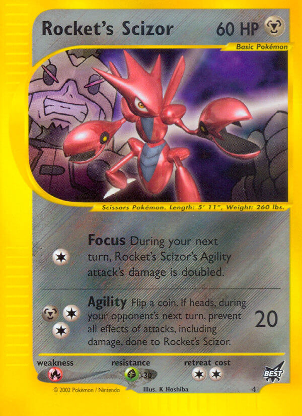 Rocket's Scizor (4) [Best of Promos] - Comfy Hobbies