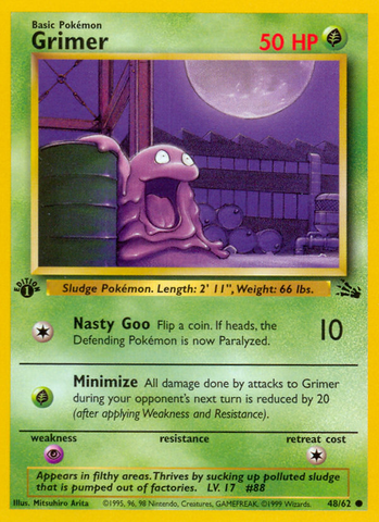 Grimer (48/62) [Fossil 1st Edition] - Comfy Hobbies