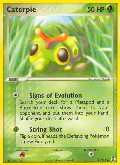 Caterpie (56/112) [EX: FireRed & LeafGreen] - Comfy Hobbies