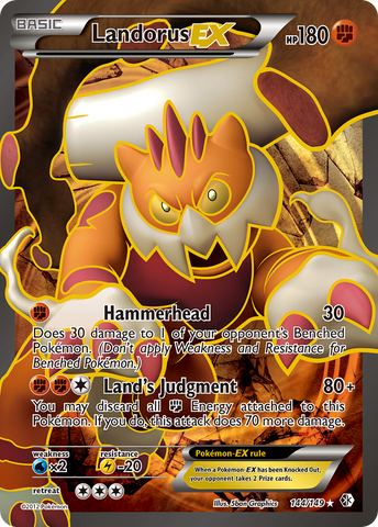 Landorus EX (144/149) [Black & White: Boundaries Crossed] - Comfy Hobbies