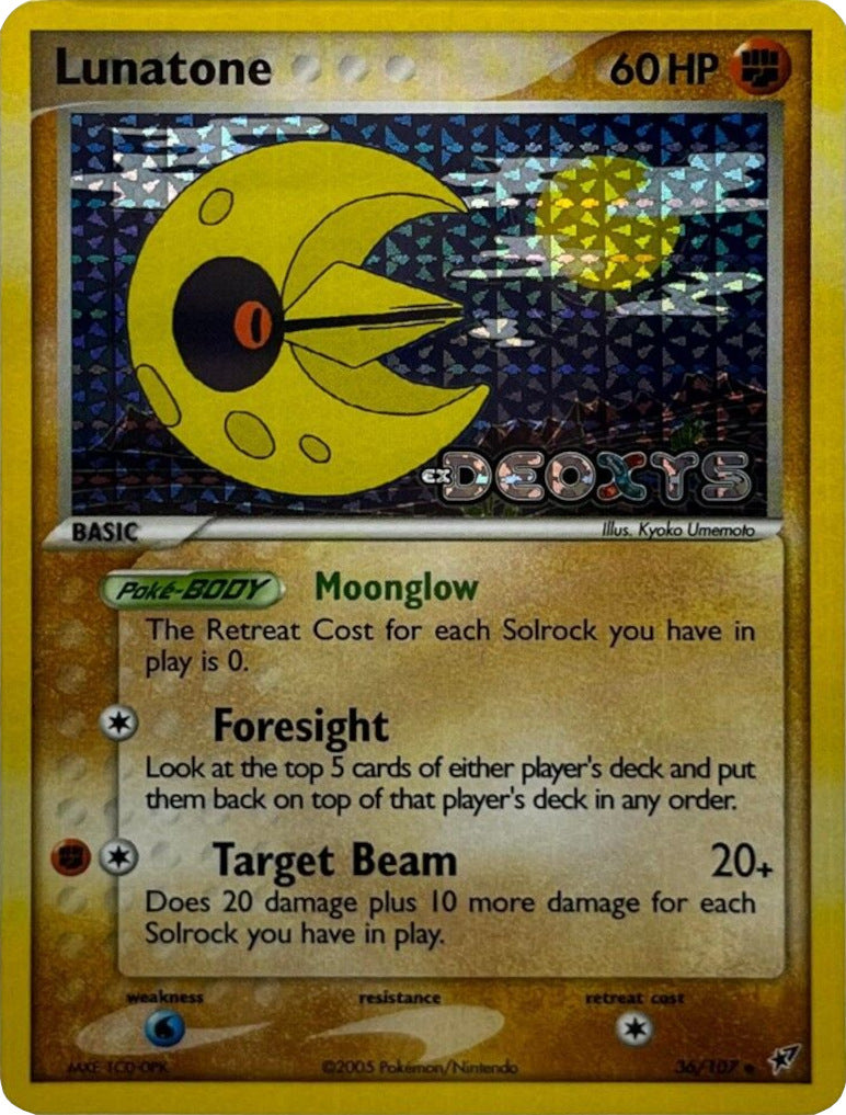 Lunatone (36/107) (Stamped) [EX: Deoxys] - Comfy Hobbies