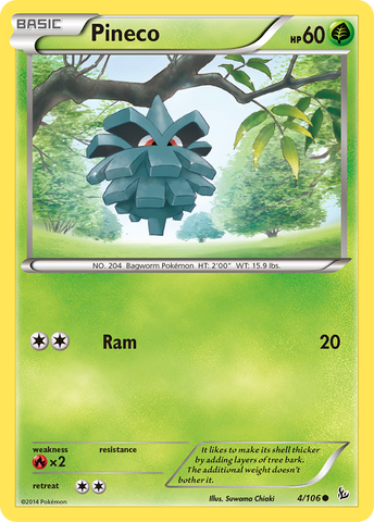 Pineco (4/106) [XY: Flashfire] - Comfy Hobbies