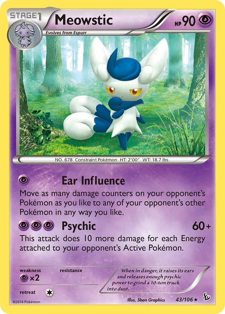 Meowstic (43/106) (Theme Deck Exclusive) [XY: Flashfire] - Comfy Hobbies