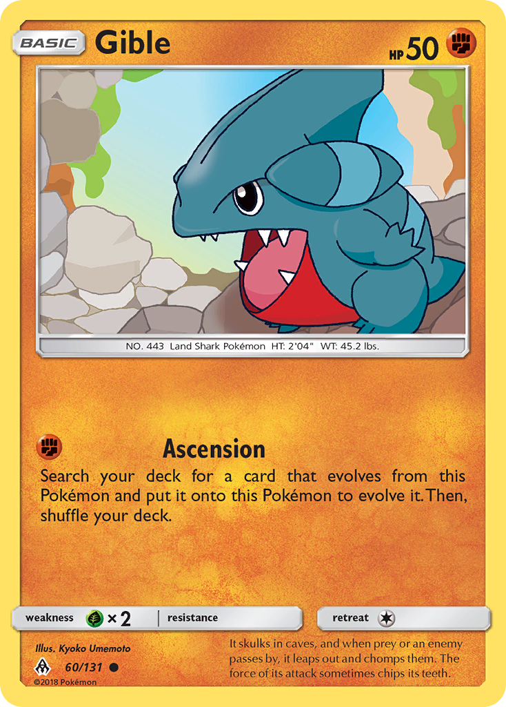 Gible (60/131) [Sun & Moon: Forbidden Light] - Comfy Hobbies