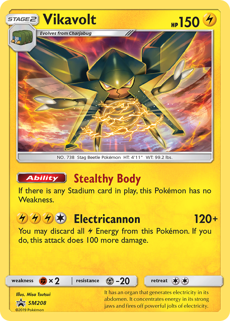 Vikavolt (SM208) [Sun & Moon: Black Star Promos] - Comfy Hobbies