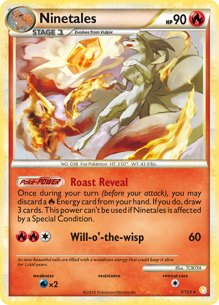 Ninetales (7/123) [HeartGold & SoulSilver: Base Set] - Comfy Hobbies