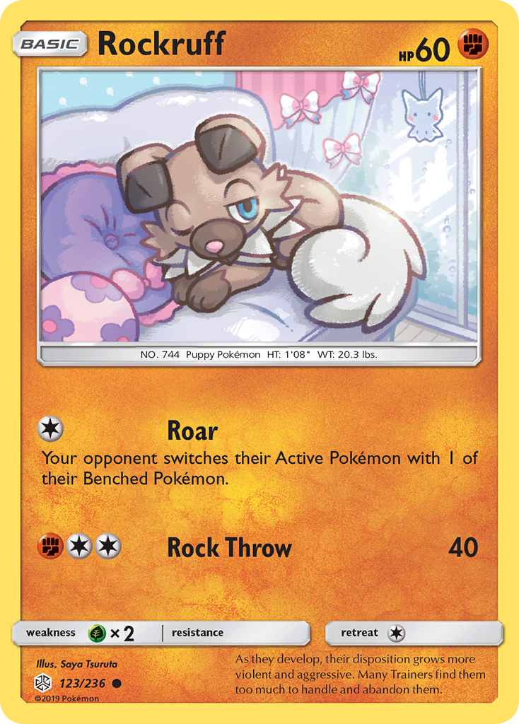 Rockruff (123/236) [Sun & Moon: Cosmic Eclipse] - Comfy Hobbies